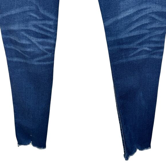 American Eagle SZ 6 Super Hi-Rise Jeggings Jeans Distressed Stretch Frayed Hems - Picture 7 of 12